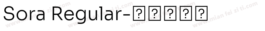 Sora Regular字体转换